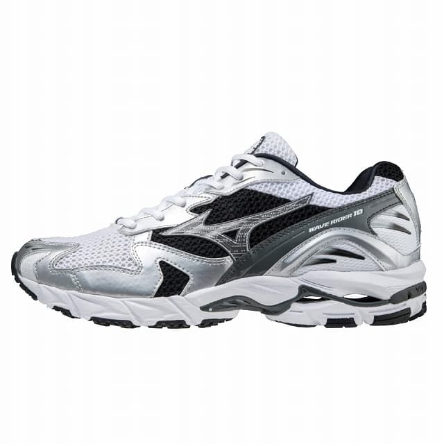 MIZUNO [ミズノ] WAVE RIDER 10 [White/Black/Silver] ウエーブライダー10 スニーカー (ホワイト/ブラック/シルバー) D1GA210405 BEA｜MandA