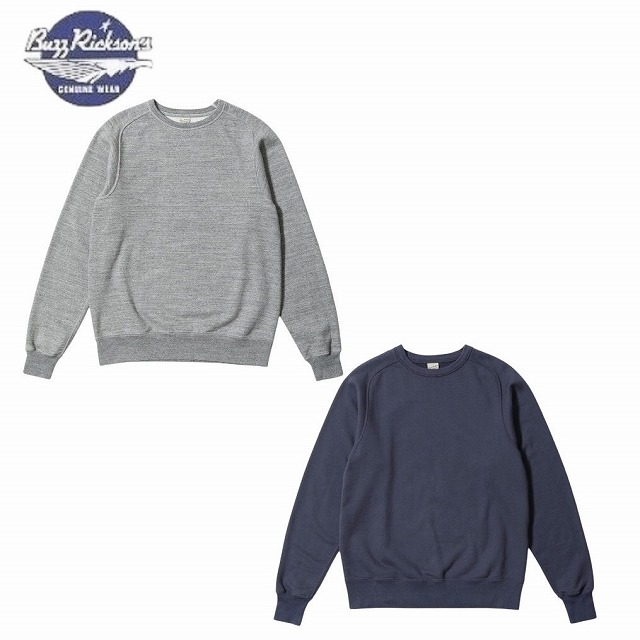 BUZZ RICKSON\u0027S [バズリクソンズ] FREEDOM SLEEVE SWEAT SHIRT (H.GRAY,NAVY)フリーダムスリーブスウェットシャツ (ヘザーグレー,米国海軍) BR69463 BEA メンズファッション-Tシャツ・カットソー