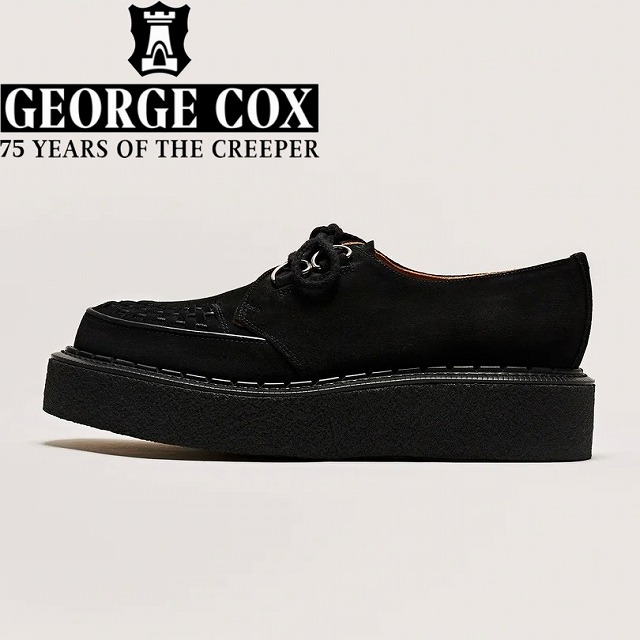 GEORGE COX (ジョージコックス) SKIPTON 3588 (BLACK SUEDE) スキップトン 3588 (黒いこと スエードクロス) ラバーソール 3588-VI-090 BFS