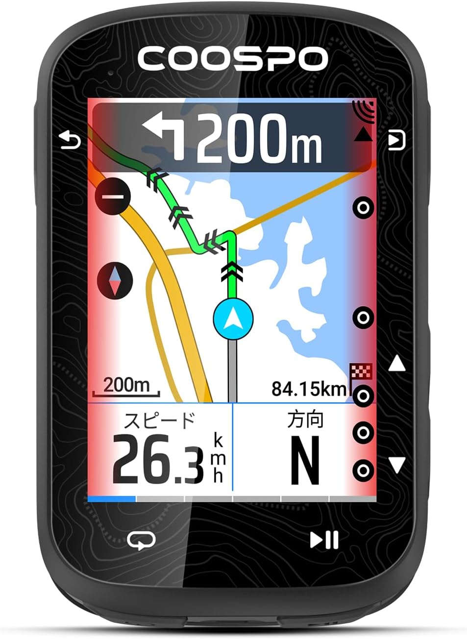 COOSPO CS600 循環過程電子計算機 GPS サイコン 2.4in カラータッチスクリーン 銀輪 ナビrt790