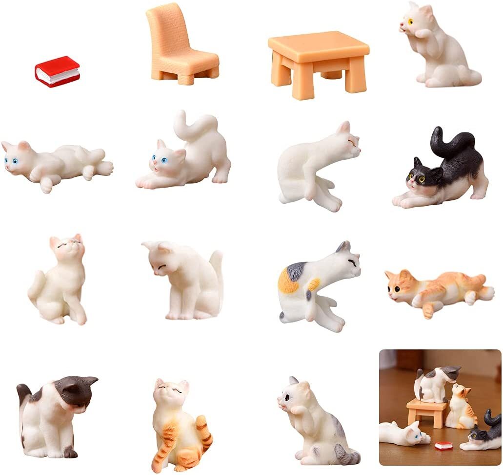 猫のミニチュアフィギュアセット 31tNUo+vtpL._UF894,1000_QL80_.jpg