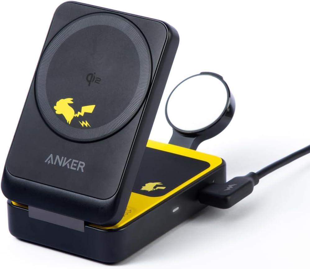 Anker 磁石式無線電話申し受ける器 ピカチュウモデル Qi2相応う 磁石式rt738