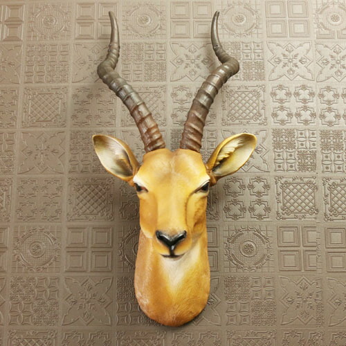 楽天市場】【在庫あり 即納】鹿 ウォールハンギング オブジェ