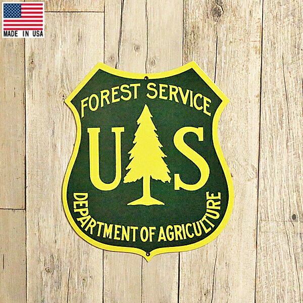 年国内正規総代理店アイテム Made In Usa アメリカ森林局 メタルサイン メタル 看板 Us Forest Service レトロ調 サイン 35cm 30cm Made In Usa アメリカ 森林サービス メタルサイン 店舗用 壁掛け インテリア ショップ ガレージ 雑貨 激安商品短納期