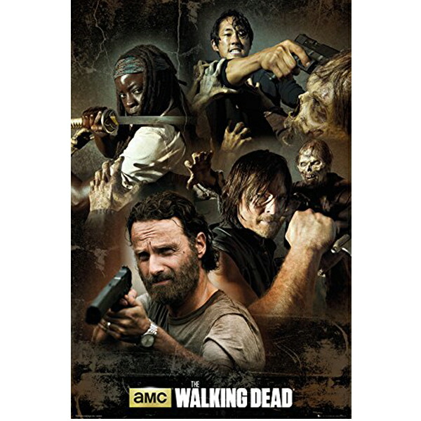 楽天市場】ポップアートフレーム Daryl ＆Rick ＆NEGAN（Walking Dead