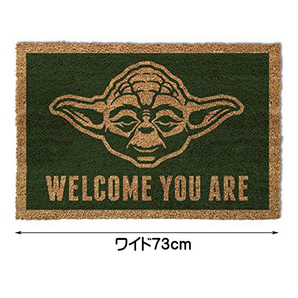 日本製 スターウォーズ ヨーダ Welcome You Are コイヤー マット 43cm 73cm Star Wars Yoda Sf 映画 インテリア 敷物 フロアマット 玄関 高級感 Haringeylawcentre Org Uk