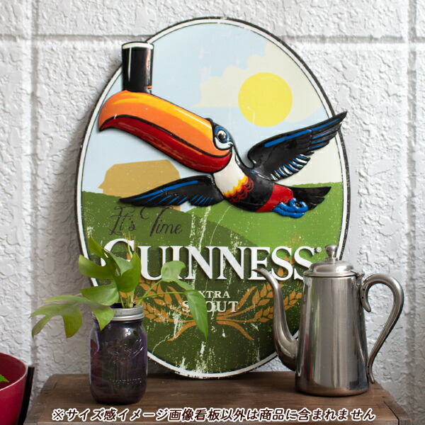 ギネスビール 樹脂製看板 公式グッズ 立体 56cm×43cm×2cm
