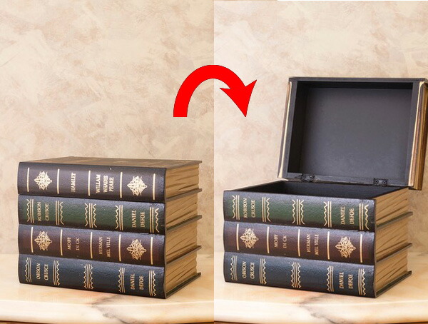楽天市場 Andante アンダンテ Book Box 木製ブック型収納ボックス 洋書 小物入れ インテリア ディスプレイ 木箱 雑貨 ウッド Mancave マンケイブ