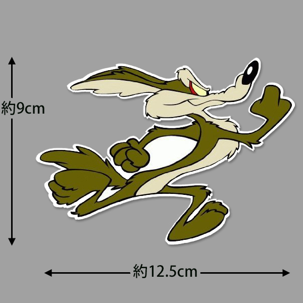 楽天市場 ロードランナー ステッカー シール Road Runner ワイリー コヨーテ デカール 約9cm 12 5cm アメリカ ビニール 雑貨 イラスト カートゥーン アニメ Wile E Coyote Mancave マンケイブ