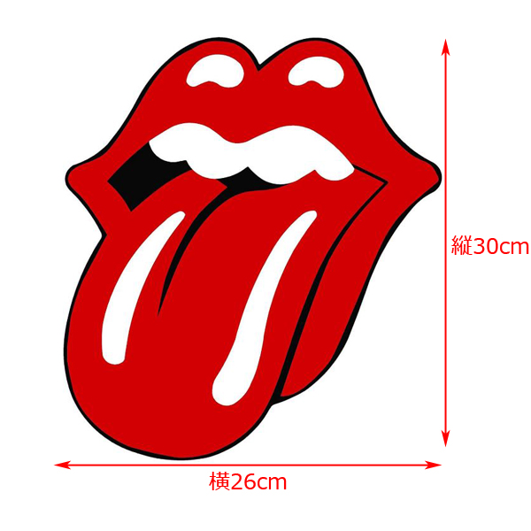 【楽天市場】【ローリングストーンズ】【ステッカー】Rolling Stones ロゴ 特大 デカール 30cm×26cm【雑貨 小物 シール