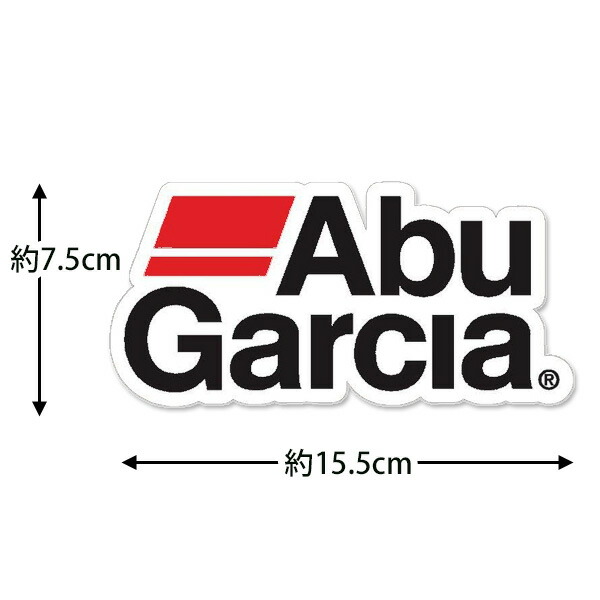 楽天市場 ステッカー シール Abu Garcia ロゴ ステッカー 約7 5cm 15 5cm アブ ガルシア フィッシング 釣り 釣具 雑貨 ビニール カーステッカー 車 Mancave マンケイブ