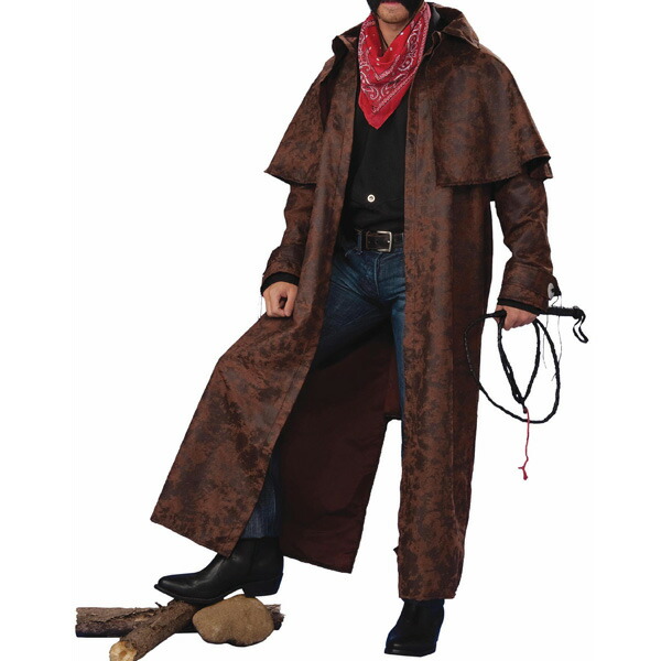 楽天市場 送料無料 コスプレ メンズ用 カウボーイ ダスターコート ファッション 衣装 なりきり 西部劇 Mancave マンケイブ