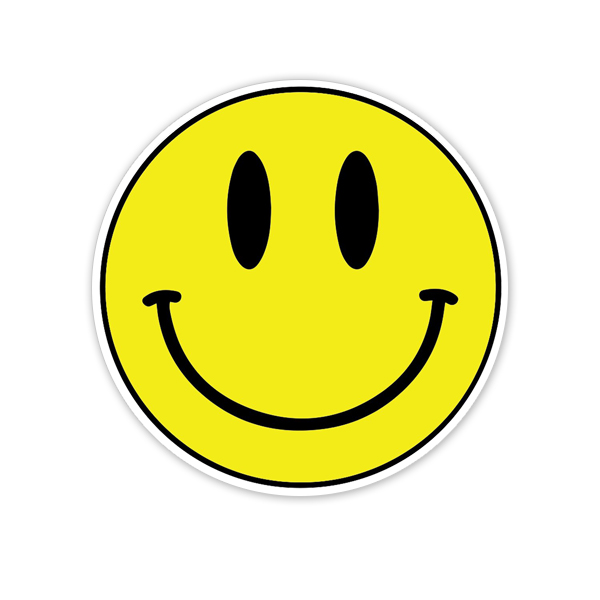 楽天市場 スマイルマーク ニコニコマーク デカール 直径約10cm Smile シール ステッカー Mancave マンケイブ