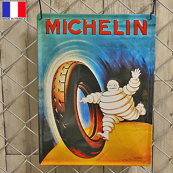 88%OFF!】 MICHELIN Le MANS ブリキ看板 general-bond.co.jp