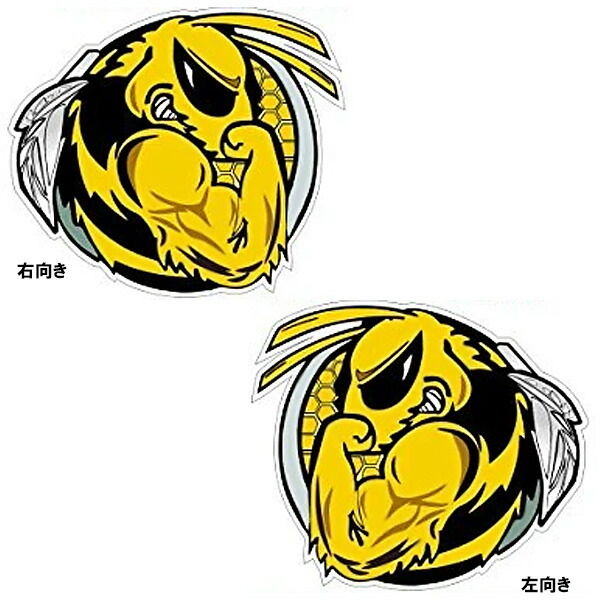 楽天市場 ステッカー スキードゥー ファイティング ビー Doo Me 約13cm 約10 5cm 右向き 左向き Ski Doo スノーモービル シール デカール 蜂 ハチ Bee Mancave マンケイブ