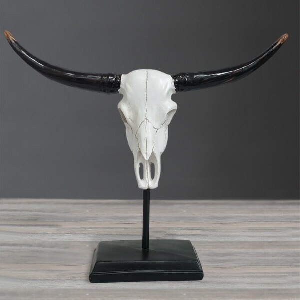 楽天市場】壁掛けオブジェ ロングホーン ブル スカル ヘッド オブジェ
