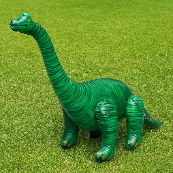 恐竜 ブラキオサウルス インフレータブル 高さ28インチ 約69cm ■ 空気ビニール玩具 インテリア トイ おもちゃ バルーン 飾り デコレーション画像