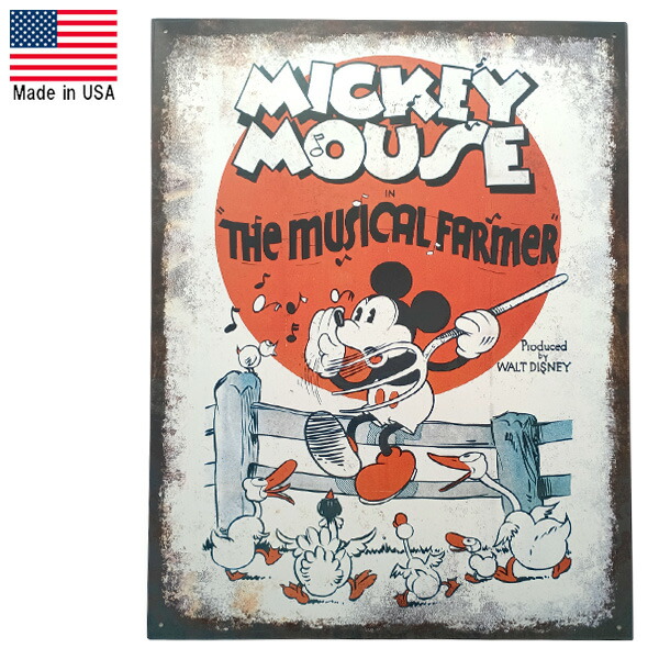 楽天市場】ディズニー クラシックミッキー ブリキ看板 （Old Poster