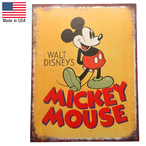 楽天市場】ディズニー クラシックミッキー ブリキ看板 （Old Poster