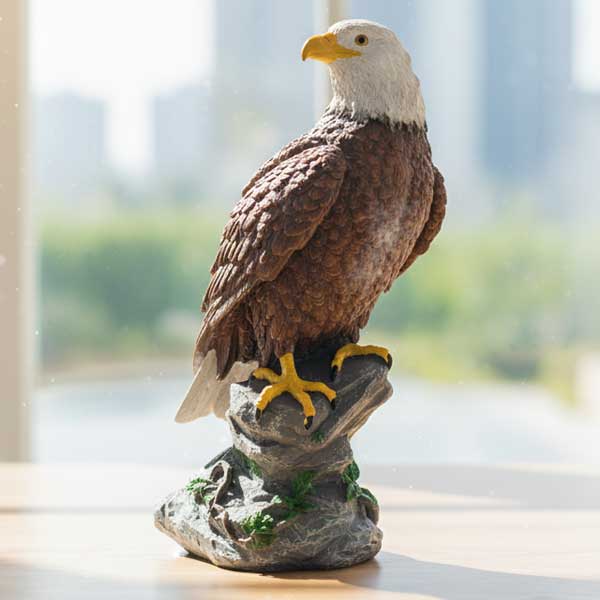 アメリカンイーグル オブジェ・置物 高さ30cm ■ 鷲 置物 猛禽類最強フィギュア 野鳥 ハクトウワシ アメリカ インテリア・輸入雑貨 アメリカン雑貨 ガレージ シンボルマーク