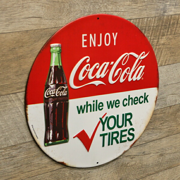 Coca-Cola ロゴプレート　看板　約30センチ　新品未使用品 pacificsign_cc-lp5