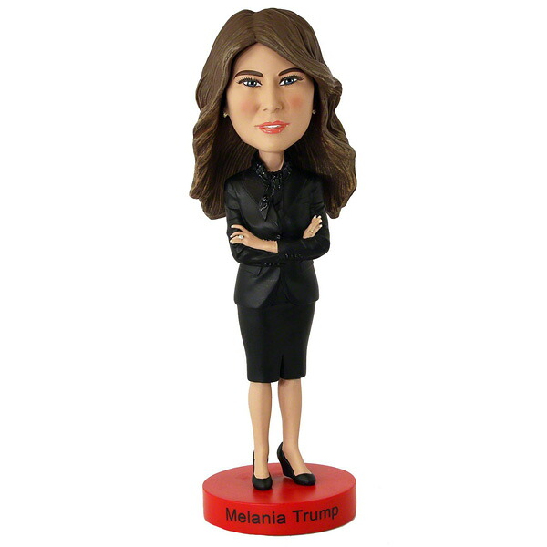 【 ロイヤルボブルズ】【ボビングヘッド】メラニア・トランプ【Royal Bobbles 大統領夫人 首振り人形 フィギュア インテリア 雑貨】｜MANCAVE 【マンケイブ】