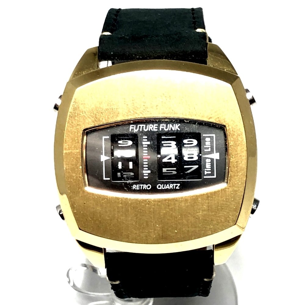 楽天市場 中古 メンズ 付属品有り Beams ビームス Future Funk フューチャーファンク 腕時計 時計 ウォッチ カラー ゴールド ブラック 黒 金 ケースサイズ H5 5cm W4 5cm D1 3cm 万代net店 万代net店