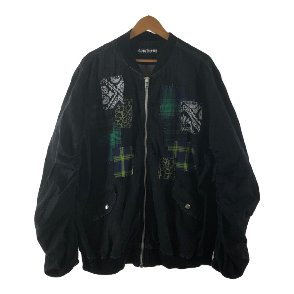 中古 レディース Candy Stripper キャンディストリッパー Candy Patchwork Denim Blouson キャンディ パッチワーク デニムブルゾン デニムジャケット ライトアウター サイズ 2 カラー インディゴ 万代net店 Cdm Co Mz