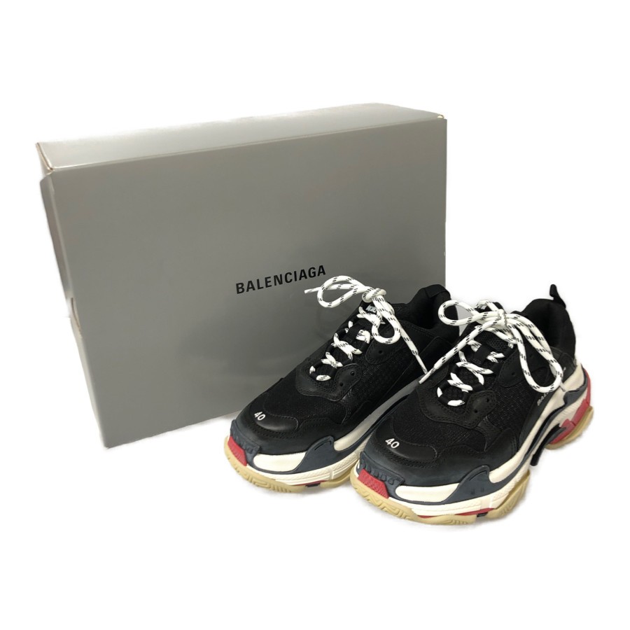 中古 メンズ レディース Balenciaga バレンシアガ Triples トリプルエス スニーカー サイズ 40 カラー ブラック 黒 万代net店 Rsvpserves Org