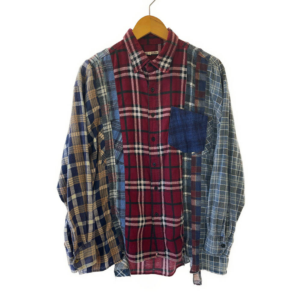 絶対一番安い 中古 メンズ Rebuild By Needles Flannel Shirt 7 Cuts Shirt Gl290 リビルドバイニードルズ フランネルシャツ 7カットシャツ ドメスティック サイズ L カラー マルチカラー 万代net店 万代net店 高速配送 Elcielogirasoria Com