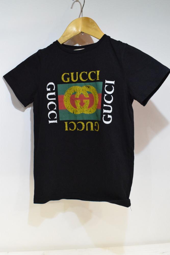 楽天市場 中古 Gucci グッチ キッズ プリント Tシャツ サイズ 110 120程度 キッズ ハイブラ 万代net店 万代net店