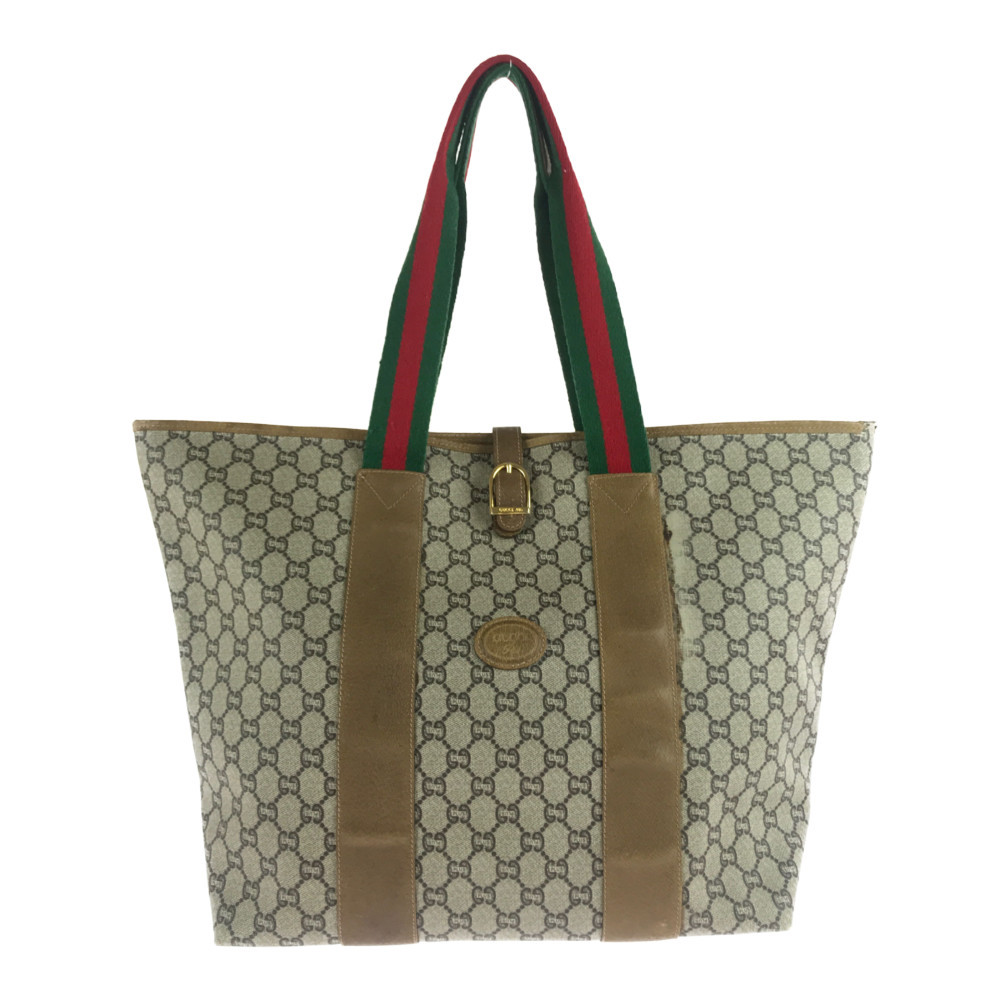 中古 レディース Gucci Plus Gg柄 シェリーライン トートバッグ グッチ ショルダーバッグ イタリア製 カバン サイズ 約33 47 16cm カラー Beige 万代net店 Unrealideas Com