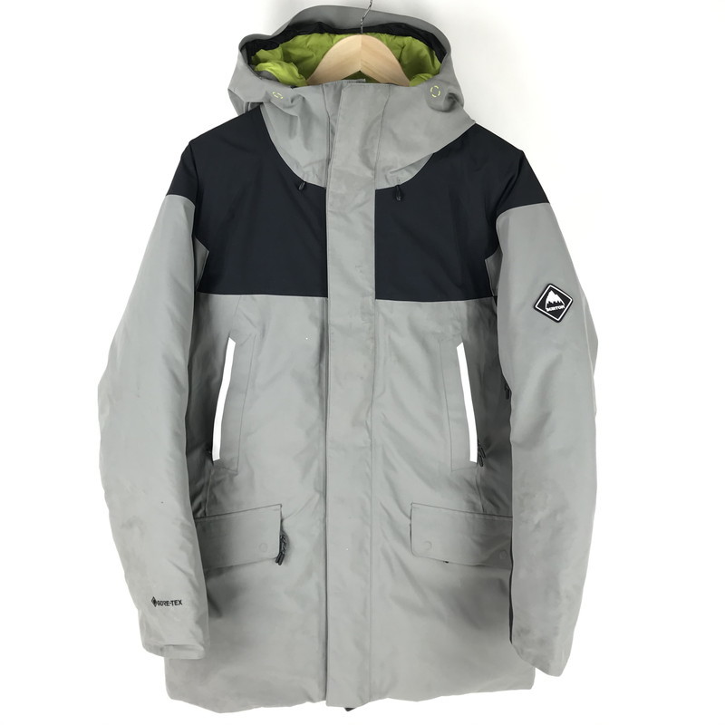 中古 メンズ Burton バートン Gore Putnam Parka ゴア パットナム パーカー Gore Tex ゴアテックス スキー スノーボード ウェア サイズ S カラー グレー ブラック 万代net店 年ぶりの快挙 公表を見合わせた Diasaonline Com