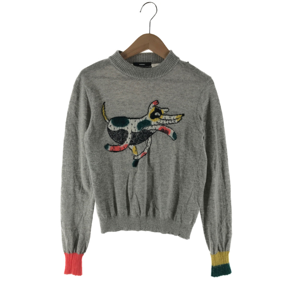 【中古】【レディース】HYSTERIC GLAMOUR ヒステリックグラマー モールケーブル プルオーバー ニット トップス アウター ブランド 古着 サイズ:F カラー:ネイビー 紺 万代Net店 万代Net店 TRICOT COMME DES GARCONS トリココムデギャルソン ウールニット Vネックセーター トップス サイズ:88 カラー:ネイビー 万代Net店