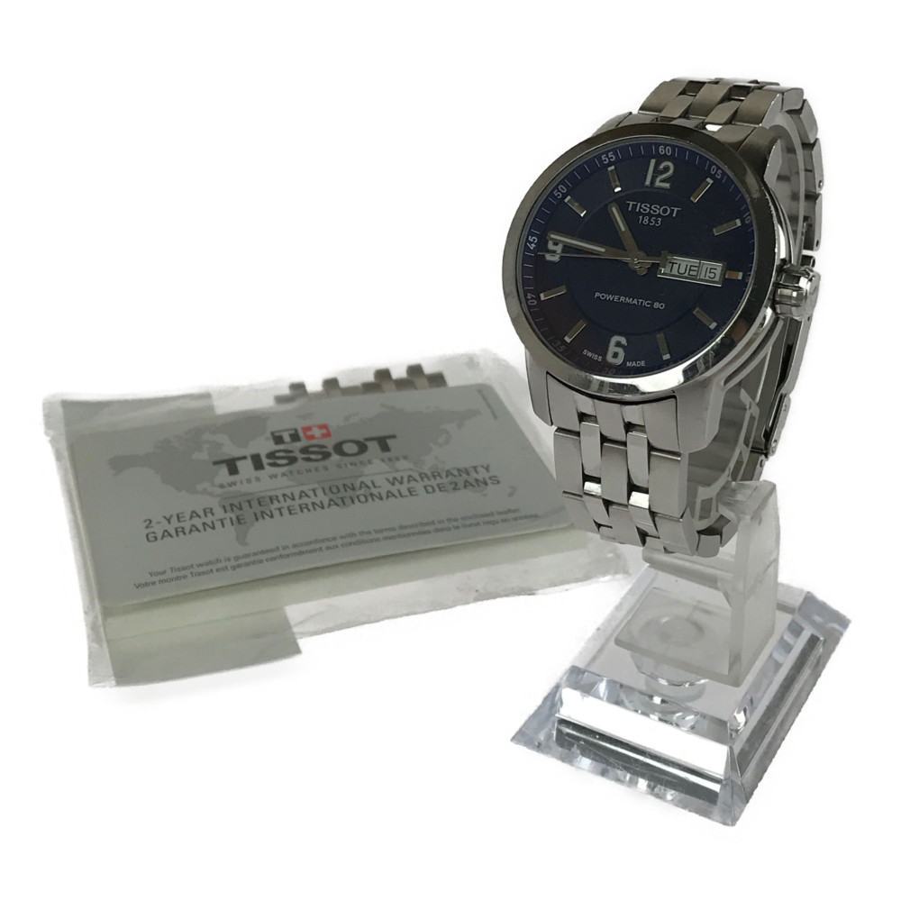 楽天市場 中古 メンズ Tissot Powermatic 80 Daydate Ta ティソ パワーマチック80 デイデイト 自動巻き 腕時計 サイズ ケース径 約40mm 腕回り 最大約17cm 余りコマ2個 カラー Silver 万代net店 万代net店