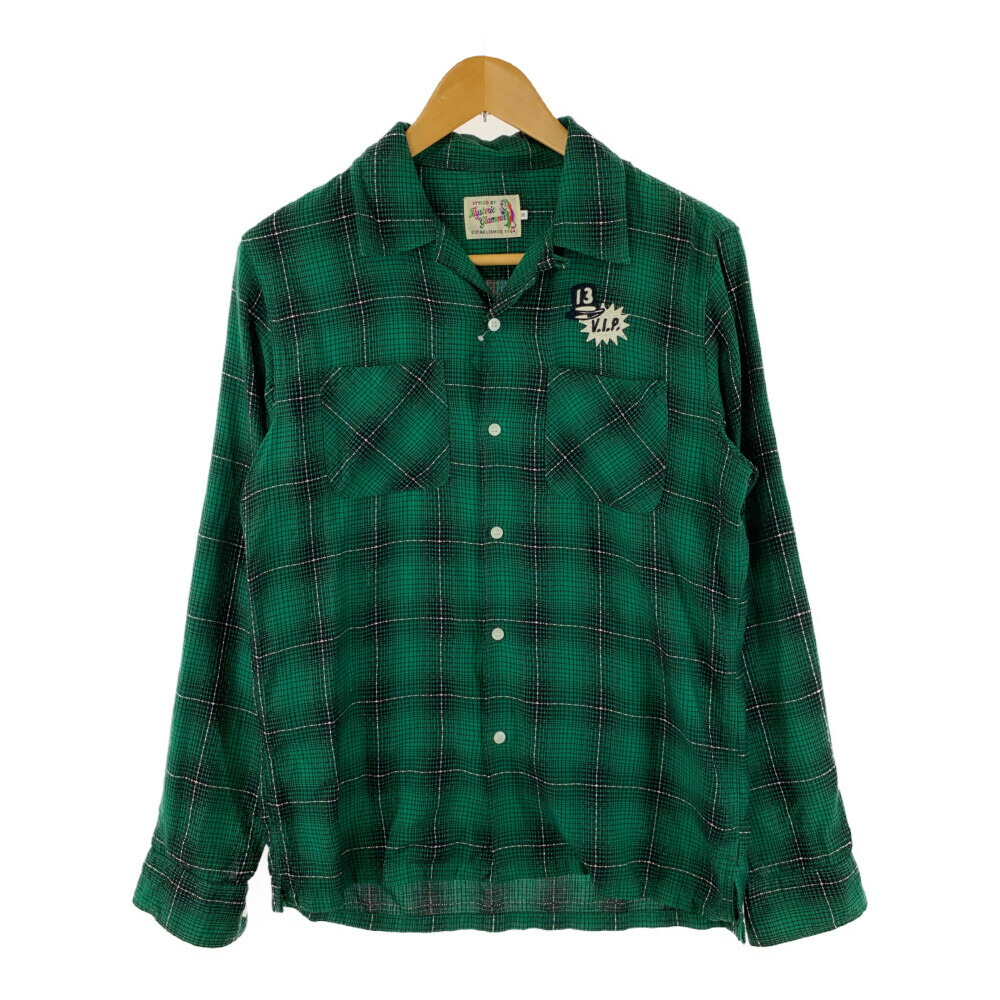 ビューティー中古雅 メンズ Hysteric Glamour ヒステリックグラマー Evil Woman刺しゅう イービルウーマン 明けっ広げ色調 長袖tシャツ テストシャツ 0251ah03 サイズ M カラー パッティンググリーン 濃緑 黒色 犯人 万相場net店 Maxtrummer Edu Co