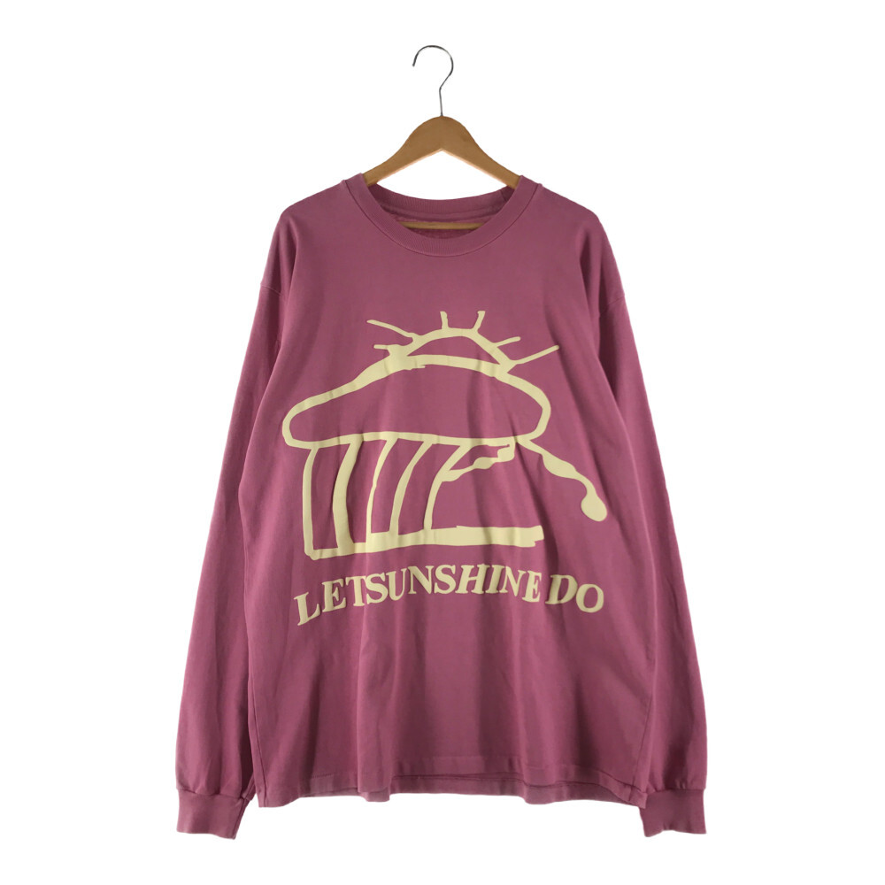 中古 メンズ Cpfm Cactus Plant Flea Market Let Sunshine Do Lilac Long Sleeve T Shirt カクタス プラント フリー マーケット プリント ロングスリーブtシャツ カットソー 長袖tシャツ サイズ M カラー ピンク 万代net店 Budapestismine Com