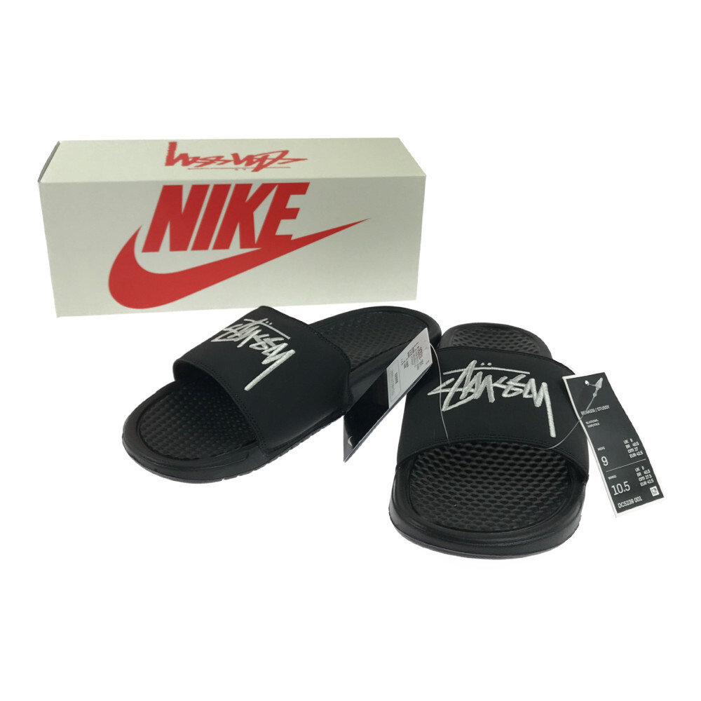 中古 メンズ Stussy Nike Benassi Slide Sandals Dc5239 001 ステューシー ナイキ 別注 共著 ベナッシ 上滑りサンダル サイズ 27cm Us 9 色 Black Sail 千古net売店 Pasadenasportsnow Com