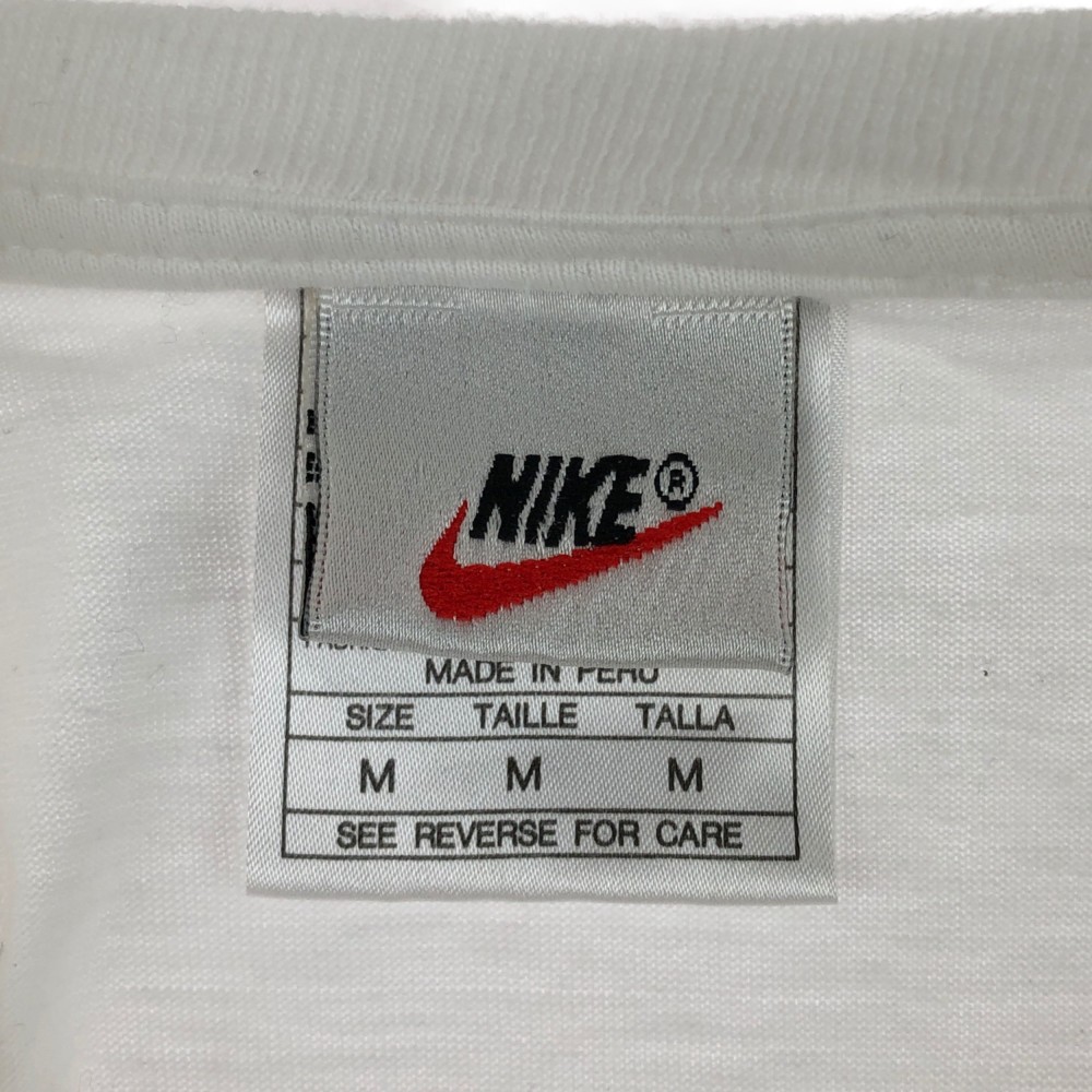 ネイビーシー NIKE ナイキ 半袖 Tシャツ 白タグ 90s ビッグ プリント