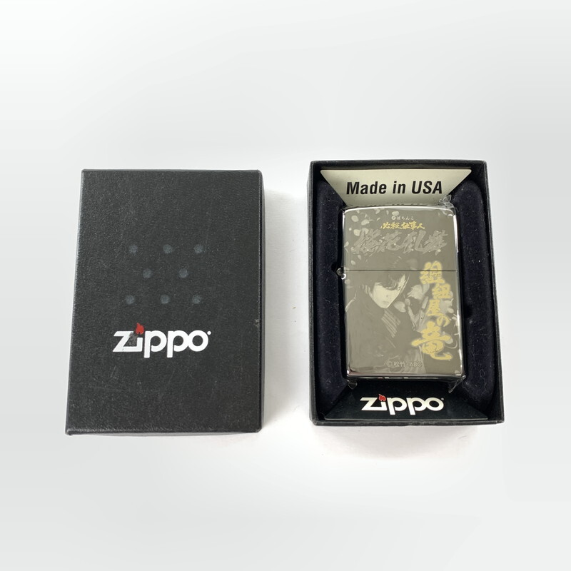 中古 メンズ レディース Zippo ジッポー 必殺仕事人 百花繚乱 組紐屋の竜 京本政樹 12年製 カラー シルバー 万代net店 Runawayapricot Com