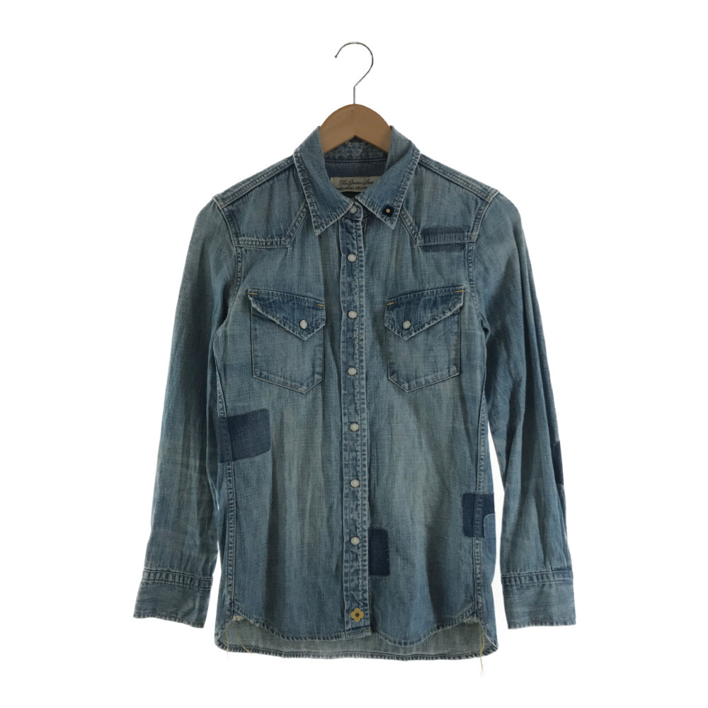 中古 メンズ Remi Relief Patch Work Denim Western Shirt レミレリーフ パッチワーク デニム ウエスタンシャツ 長袖シャツ サイズ M カラー ライターインディゴ 悠久net店 Krp Com