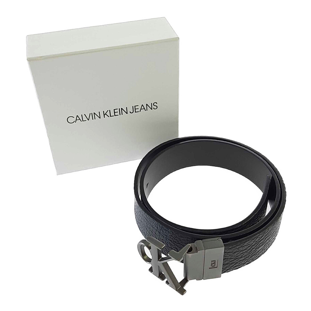 中古 メンズ レディース Calvin Klein Leather Belt カルバンクライン レザーベルト ベルト サイズ 下記参照 カラー ブラック 万代net店 Sfeah Com