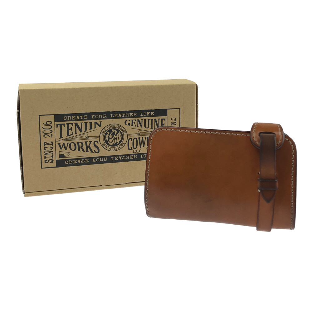 中古 メンズ 天神ワークス Heavy Tanning Leather Middle Wallet ヘビータンニングレザー ミドルウォレット 二つ折り財布 サイズ 約10 5 15 3cm カラー ライトブラウン 万代net店 Psicologosancora Es