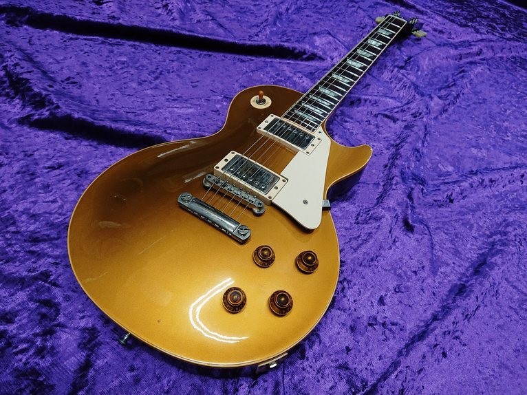 中古 Gibson Custom Shop Historic Collection 1957 Les Paul Reissue Gold Top Dark Back ギブソン カスタムショップ ヒストリックコレクション レスポール ゴールドトップ 送料無料 佐川急便発送 代引き不可 楽器 万代net店 Neoleasy Fr