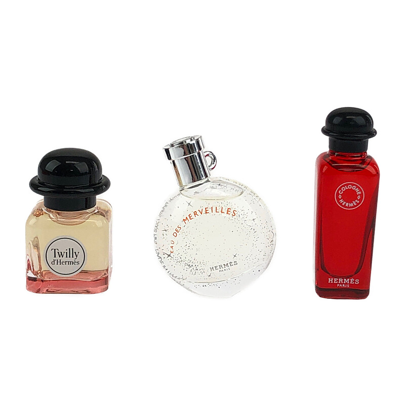 【中古】【メンズ/レディース】HERMES DELUXE REPLICA COFFRET SET エルメス デラックス レプリカコフレセット  ミニチュアフレグランスセット ミニ香水セット サイズ：7.5ml×3個(残量約9割) 万代Net店 | 万代Net店