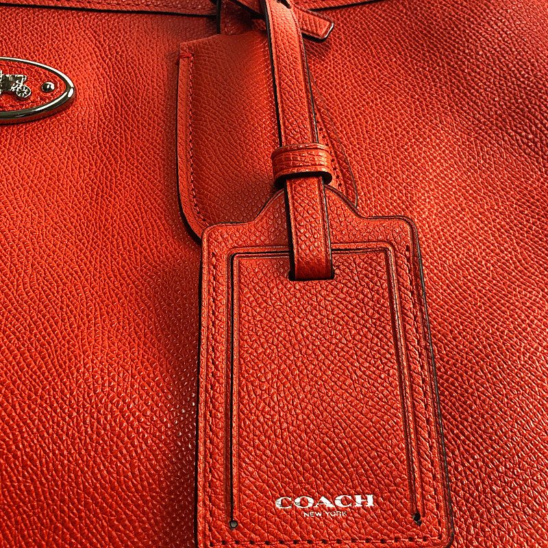 数量限定】 COACH タクシー ジップトップトート クロスグレインレザー