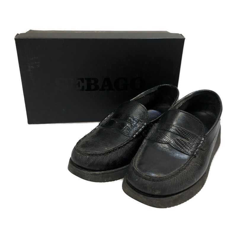 【中古】【メンズ/レディース】ENGINEERED GARMENTS×SEBAGO LOAFER エンジニアードガーメンツ セバゴ ローファー  EXOTIC LOAFER EG エキゾチック ローファー JO661-BDM16 靴 サイズ：26.5cm カラー：ブラック 黒 万代Net店 | 