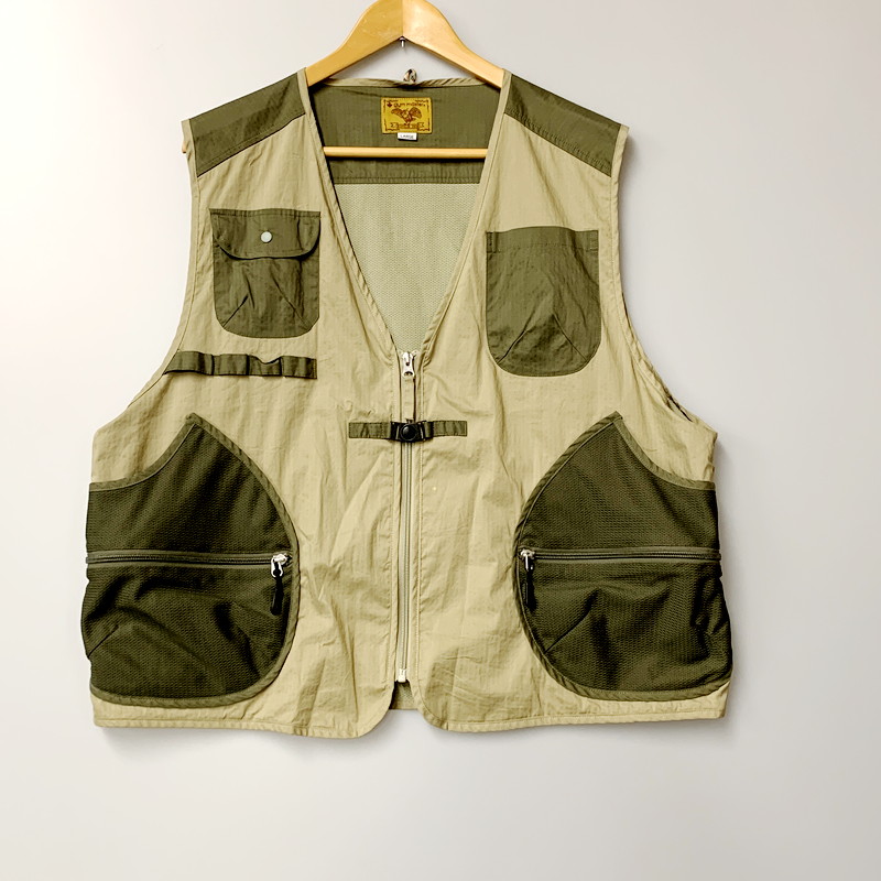 【楽天市場】【中古】【メンズ】gym master ジムマスター ストレッチドビークロス D.Pベスト フィッシング ベスト ジップベスト