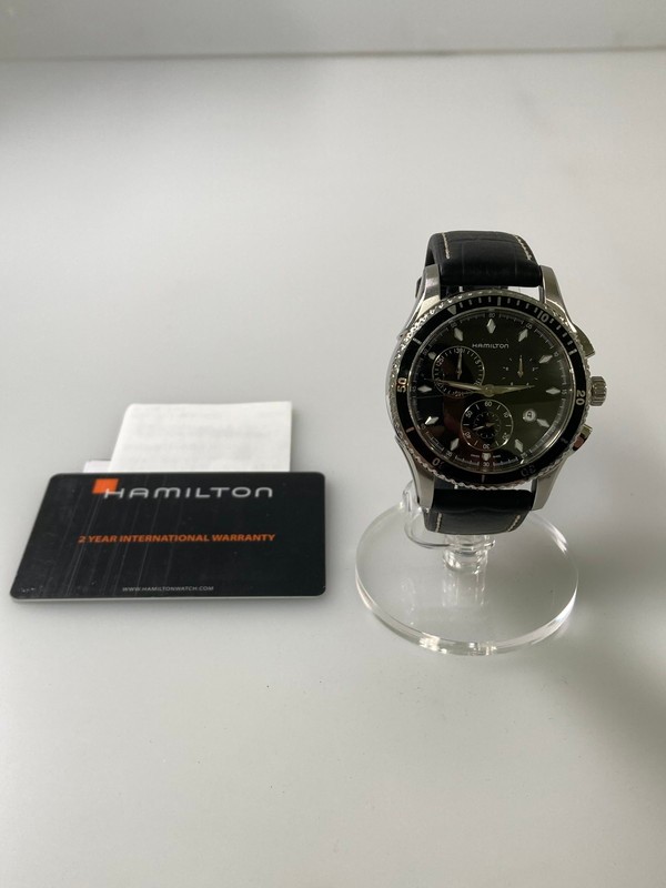【中古】【メンズ】HAMILTON ハミルトン H37512731 JAZZMASTER SEAVIEW クォーツウォッチ ウオッチ 色合い：黒いこと/しろがね色 生生世世Net店 197-240218-ab-11-時間 腕時計-メンズ腕時計