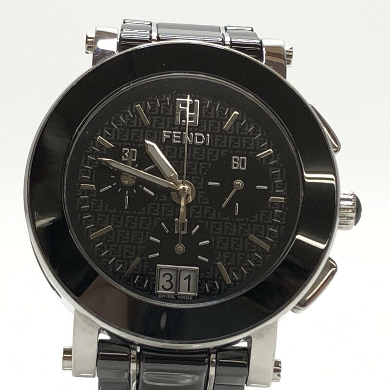 楽天市場】【中古】FENDI クアドロ メンズ 腕時計 クオーツ SS レザー